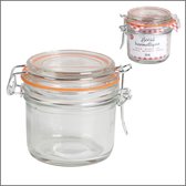 6 glazen potten - 200ML met beugelsluiting - navulbaar - potten met deksel - Glas
