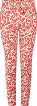 Zoso Broek Vera Printed Travel Trouser 241 0019/0007 Red/sand Dames Maat - XL
