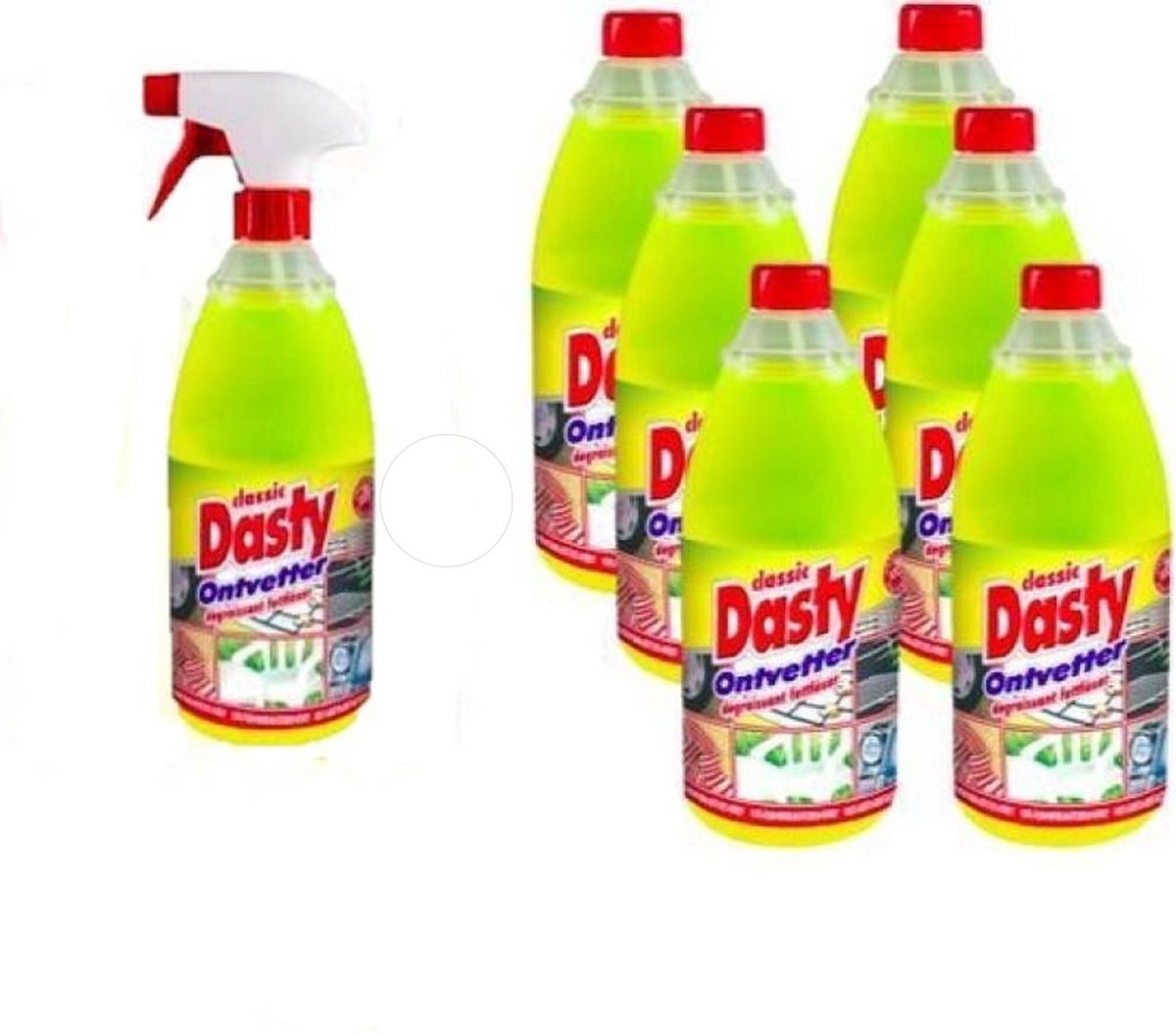 Dasty Ontvetter Voordeelpack: 1x Spuitfles + 6x Navulling