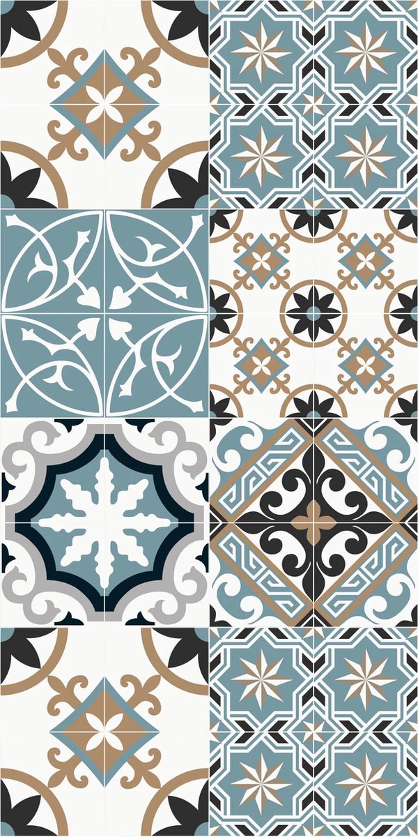 Vinyl |Keukenloper Vinyl | Baladi Blauw | 50x200 cm | De Keukenloper Vinyl | Baladi Blauw combineert stijl en functionaliteit. Duurzaam, hygiënisch en eenvoudig schoon te maken. Perfect voor elk modern huishouden!