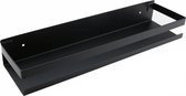 Badkamerplank - planchet - wandplank voor badkamer - RVS -zwart - 40 cm
