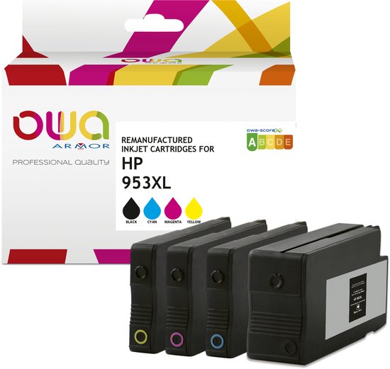 Foto: Armor k10452ow inktcartridge compatibel zwart cyaan magenta geel