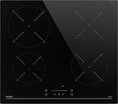 XXL Inductie Kookplaat Inbouw – Schuifregelaar – Timer 1-99 min – 4 Zones – Boosterfunctie – 9 Standen – 7400W