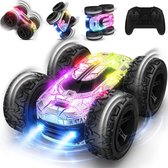Speelgoed - Op Afstandsbediening - Bestuurbare Auto - 360° Flip - 7 Lichtkleuren - Cadeau