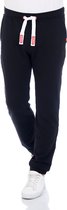 riverso Heren Joggingbroek RIVLino regular/straight Zwart 5XL Volwassenen Sweatpants / Sweatbroek