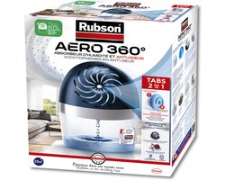 Rubson Vochtopnemer AERO360 Toestel 20m2 | Vochtvreter & Luchtontvochtiger Toestel | Vocht Vreter Badkamer | Vochtvreter Binnenhuis & Badkamer.