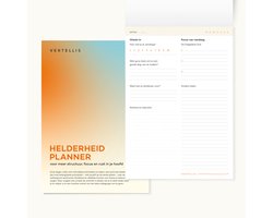 Helderheid Planner | Voor meer structuur, focus en rust in je hoofd | Zet krachtige intenties, oefen dagelijkse dankbaarheid en benoem je topprioriteiten