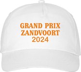 Cap - Pet Grand Prix Zandvoort - Unisex - Wit met Oranje