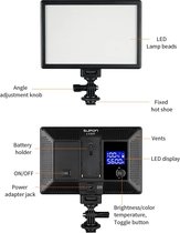 L122T Fotografie Verlichting Led Video Licht Ultra Dunne Lcd Bi-Kleur & Dimbare Dslr Studio Led Licht Lamp panel Voor Camera