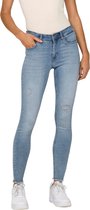 Only Jeans Femme ONLBLUSH MID SK REA685 skinny Blauw