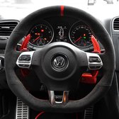 JDtuning | Couvre volant Golf 6 Premium Alcantara | DSG GTD GTI R Scirocco Passat Polo Tiguan Volkswagen – Rouge