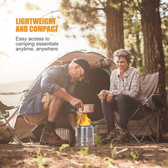 Outdoor Camping Hot Tent Kachel \ kampeergasfornuis Draagbaar inklapbaar, ‎13.5 x 13.5 x 1.7 cm van OutDoor — afbeelding 3