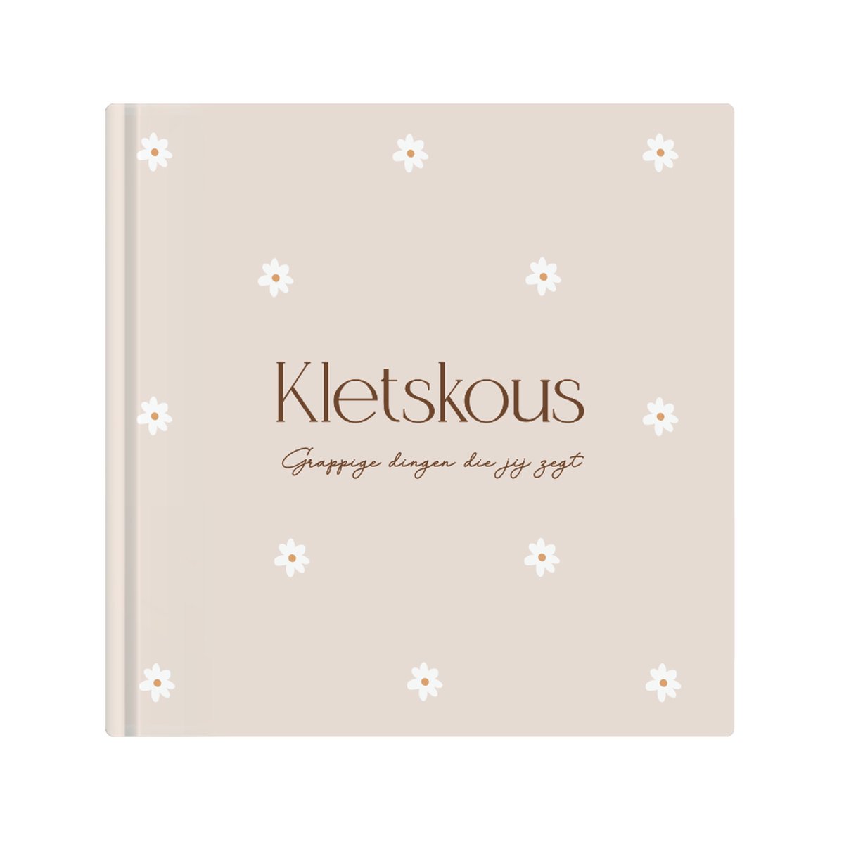 Writemoments - Uitsprakenboekje 'Kletskous' - madelief - uitsprakenboek - leuke uitspraken en grappige momenten - cadeau baby - invulboek eerste praatjes