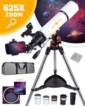 RP® Telescoop 625x Zoom Basis Set - Sterrenkijker Volwassenen / Gevorderden - Verstelbaar Statief - Planisfeer, Smartphone Adapter
