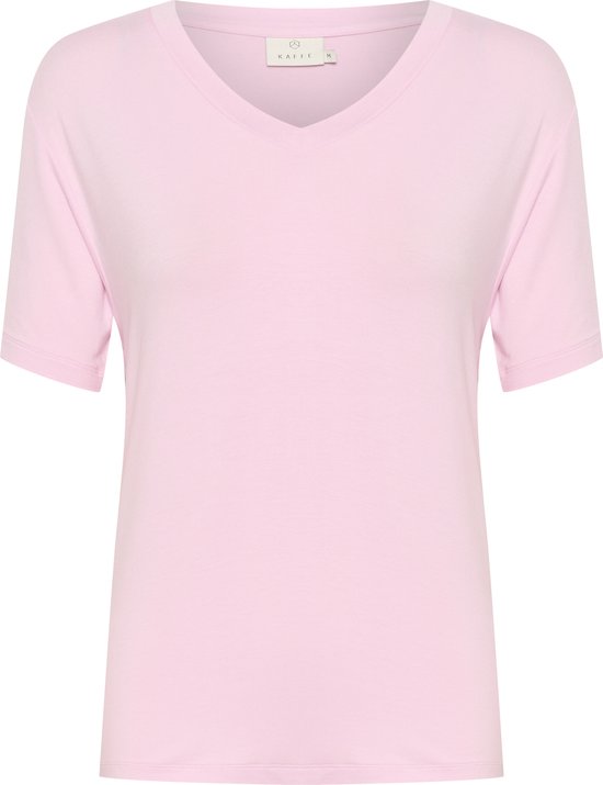 Kaffe KAfrida V-neck T-Shirt Dames T-shirt - Maat XL