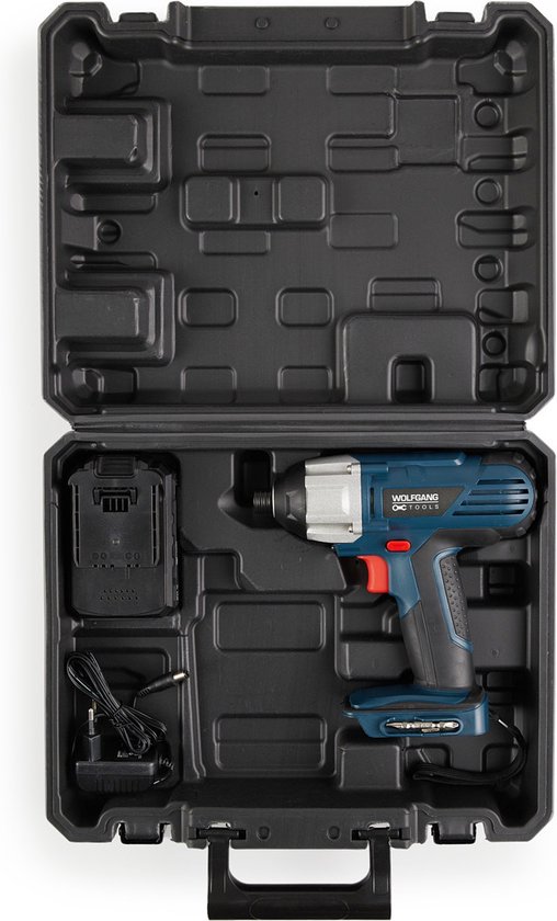 21V borstelloze snoerloze slagmoersleutel - 1000 Nm - 2 x 2,1 Ah accu's