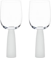 Anton Design Studio London verres à vin uniques avec base de glace 20,5 cm lot de 2 Oslo