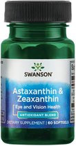 Swanson - Astaxanthine & Zeaxanthine - 60 Softgels - OmniXan® Zeaxanthine - Antioxidant