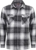 Life Line blouse Pico - blouse/jas Pico - zwart/grijs geblokt - borstzak - maat XXL