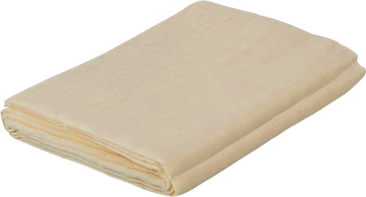 YUGN Kaasdoek Neteldoek Notenmelkzak - 90x180 cm - Ongebleekt Biologisch Katoen - Voor Maken Van Oa Amandelmelk en Kaas - eBook toegang - Cadeautip
