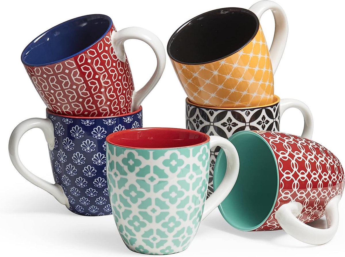 Koffiemok set/mok – Moderne keramische matte mok – Grote koffiemok