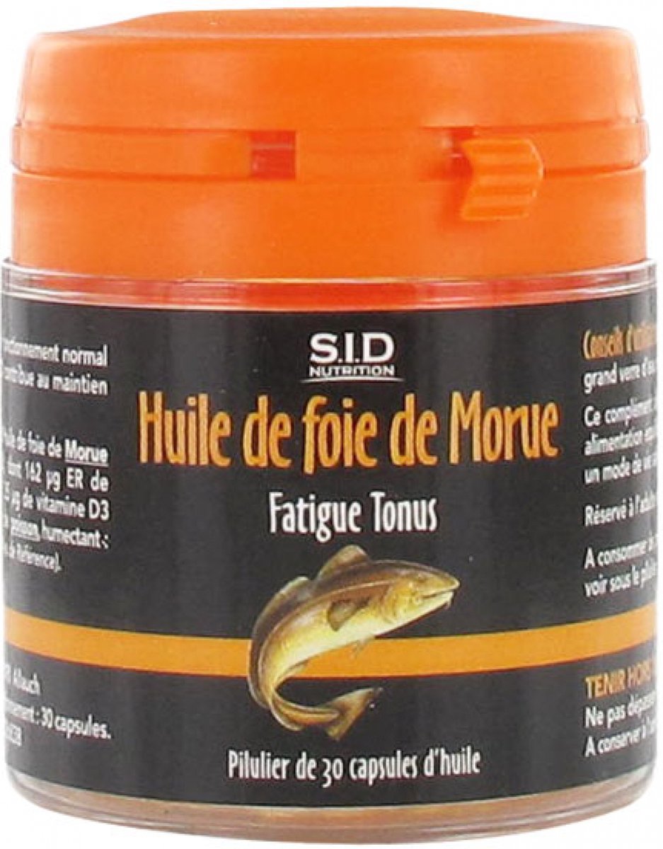 S.I.D Nutrition Vermoeidheid Tonus Levertraan 30 Capsules