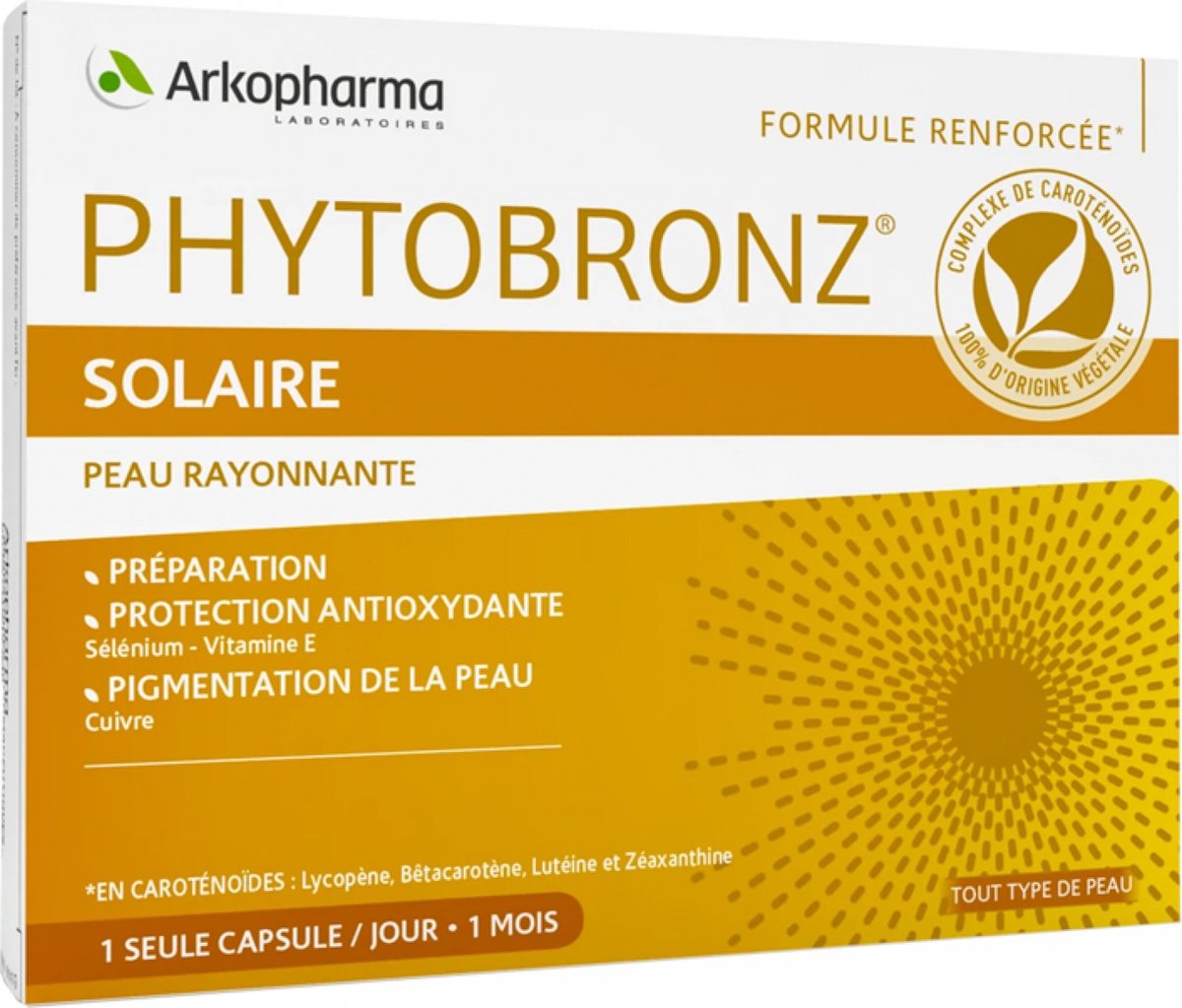 Goedkoopste Arkopharma Phytobronz 30 Capsules