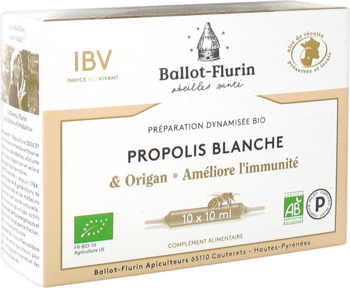 Goedkoopste Ballot-Flurin Propolis Blanche Organic 10 Flacons