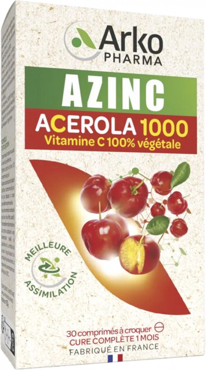 Goedkoopste Arkopharma Azinc Acerola 1000 30 Kauwtabletten