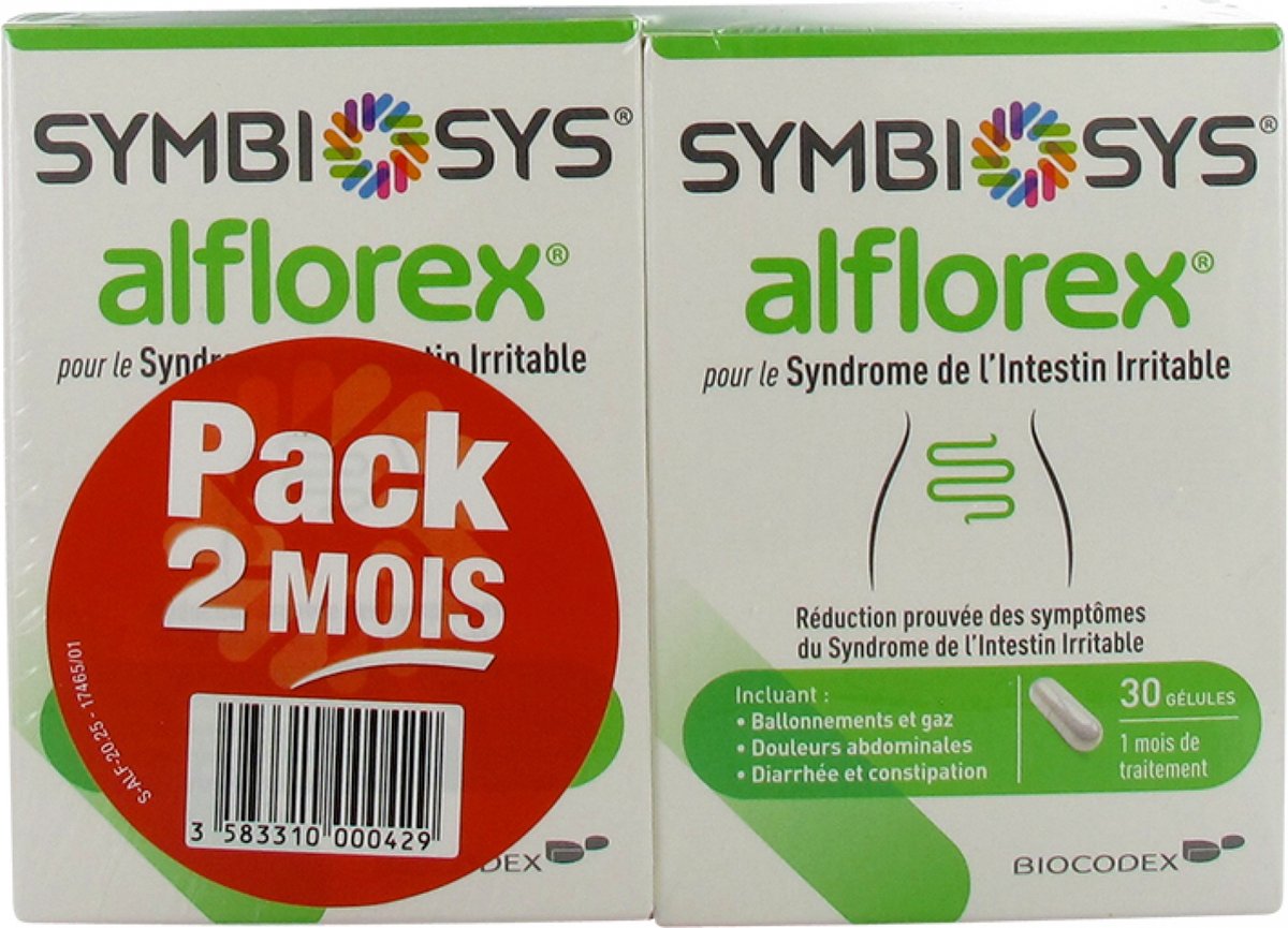 Biocodex Symbiosys Alflorex Set van 2 x 30 Capsules