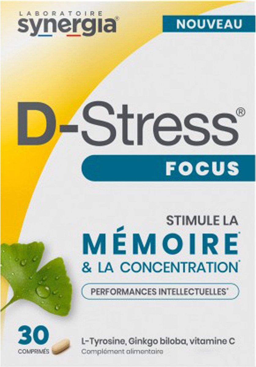 Goedkoopste Synergia D-Stress Focus 30 Tabletten
