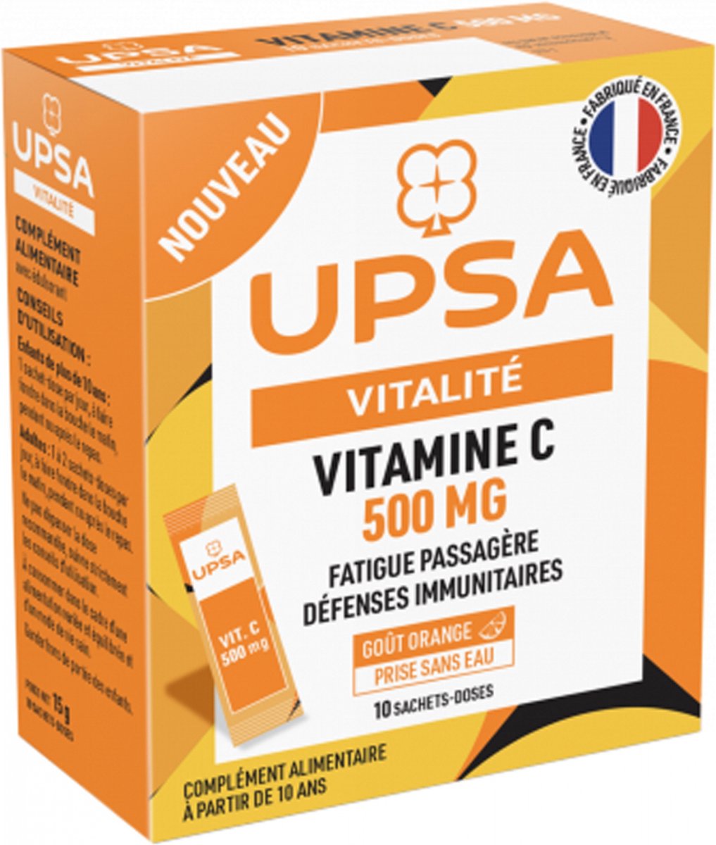 Goedkoopste UPSA Vitamine C 500 mg 10 Zakjes