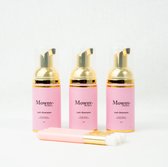 Mowny Beauty - 3 Mini Lash Foam - 30ML - 3x gratis cleaning brush - Reinigingsmousse - Wimperextensions - Wimper Shampoo - Lashes
