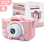 EITIKA Digitale Kindercamera HD 1080P 32 GB Inclusief SD Kaart – Nederlands - Fototoestel Voor Kinderen – Extra veilig - Vlog Camera – Nederlandstalig – USB Oplaadbaar – Digitaal Kinderfototoestel