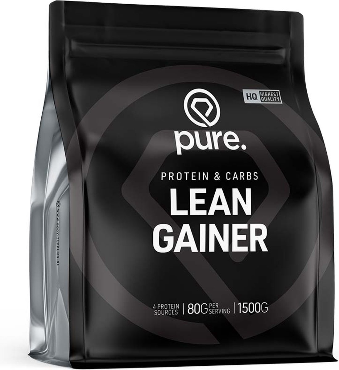 Goedkoopste Pure. Lean Gainer - Chocolade - 1500gr - mass gainer - eiwitten en koolhydraten - BCAA & protein