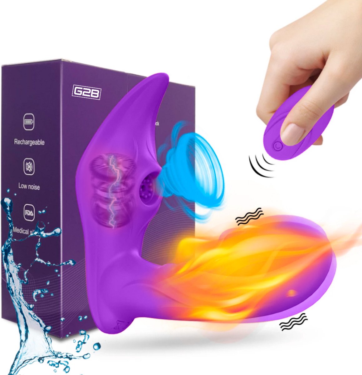 G2B clitoris zuiger luchtdruk vibrator