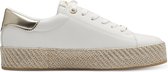 Tamaris Essentials Dames Sneakers - WHITE/GOLD - Maat 40