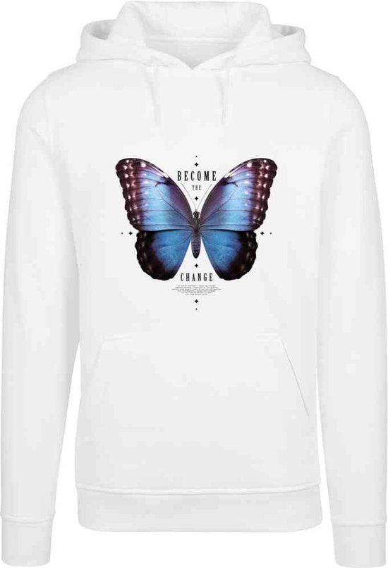 Mister Tee - Become The Change Butterfly Hoodie/trui - Wit