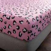 Hoeslaken 120x200 cm kindermatrasbeschermer, roze hoeslaken voor eenpersoonsbed boxspringbed - 100% microvezel zacht laken geschikt voor matrassen tot 25-30 cm