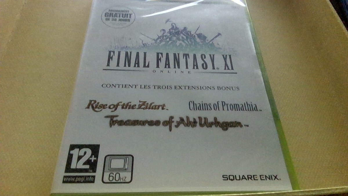 FINAL FANTASY XI ONLOINE CONTIENT LES TROIS EXTENSIONS BONUS