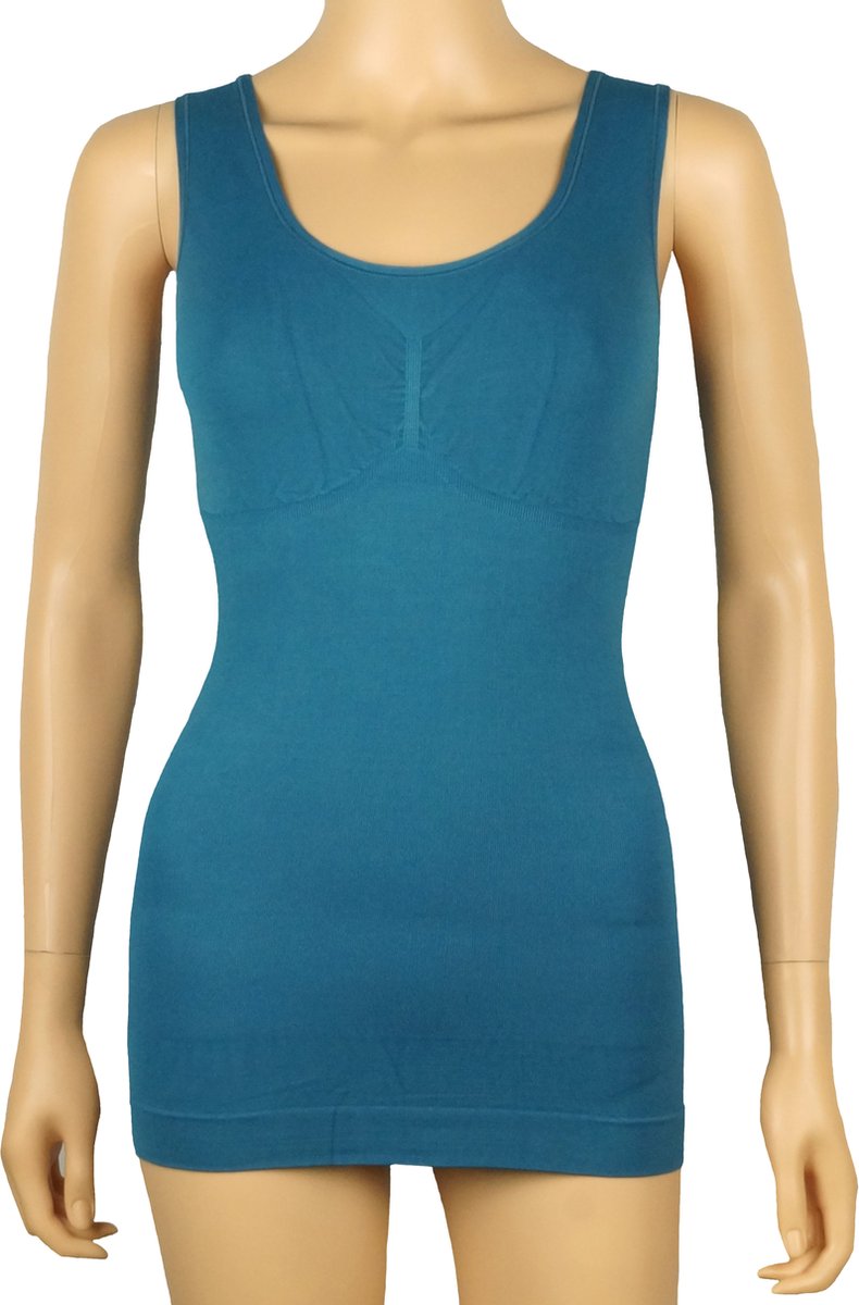 Dames corrigerende top J&C Petrol - maat L/XL