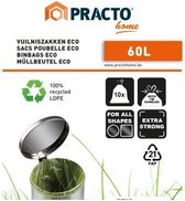 50 Biologisch - afbreekbare - vuilniszakken - 60L - met trekkoord