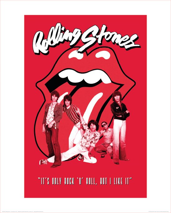 Pyramid Poster - The Rolling Stones Its Only Rock Roll - 50 X 40 Cm - Multicolor
