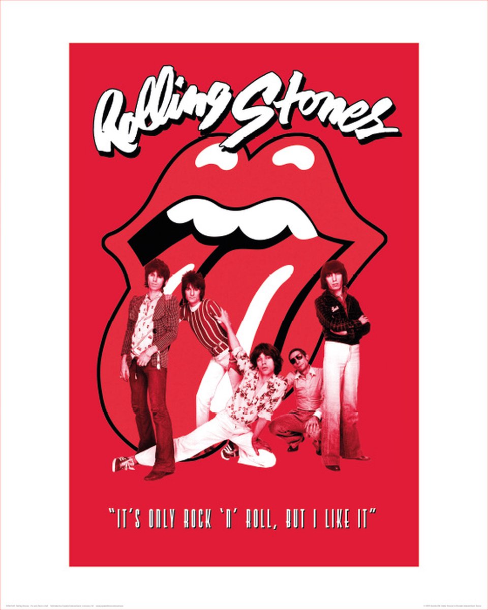 Pyramid Poster - The Rolling Stones Its Only Rock Roll - 50 X 40 Cm - Multicolor Multi color