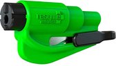ResQMe Marteau de sécurité Vert lime - Porte-clés - Original - Marteau d'urgence - Marteau de sauvetage - Coupe-ceinture de sécurité - Marteau de voiture