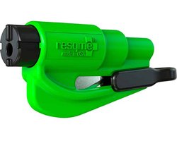 ResQme® Noodhamer - Sleutelhanger - Origineel - Reddingshamer - Auto Hamer - Lime Groen