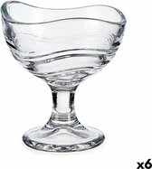 Glas voor ijs en milkshakes Transparant Glas 6 Stuks (135 ml)
