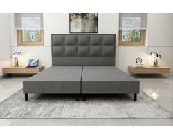 Boxspring Krista 2 persoons - 140x200cm - Grijs