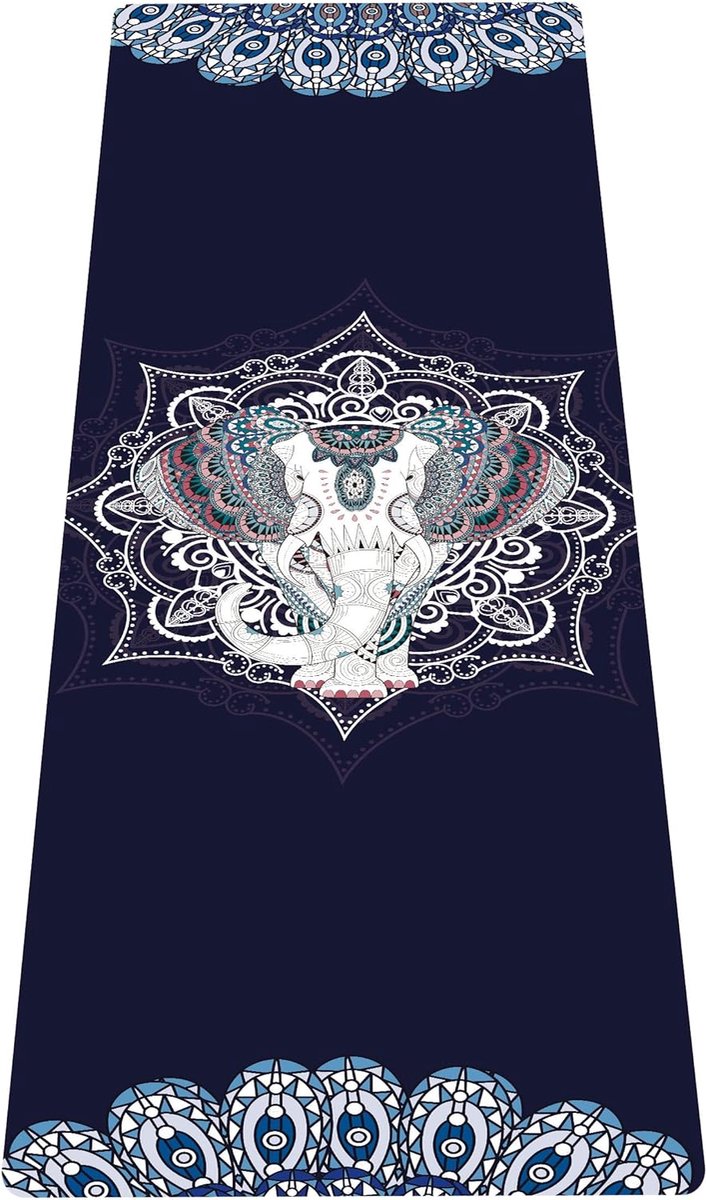 Draagbare reisyogamat, opvouwbare lichtgewicht oefenmat - Ideaal voor yoga, pilates, bikram, stretchen, trainen en sporten (72 x 24 x 1,5 mm)