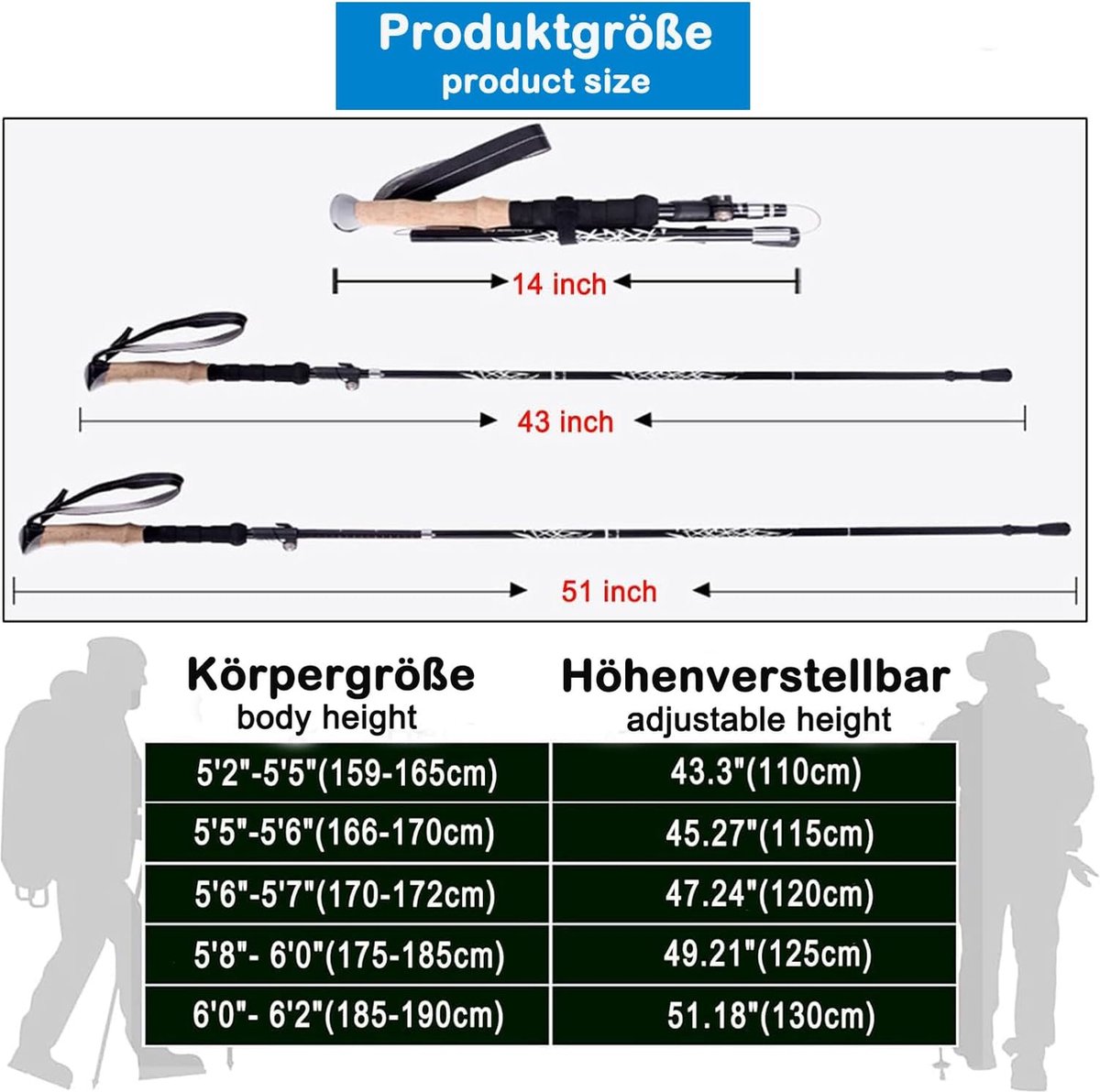 Nordic walking stokken wandelstokken bol